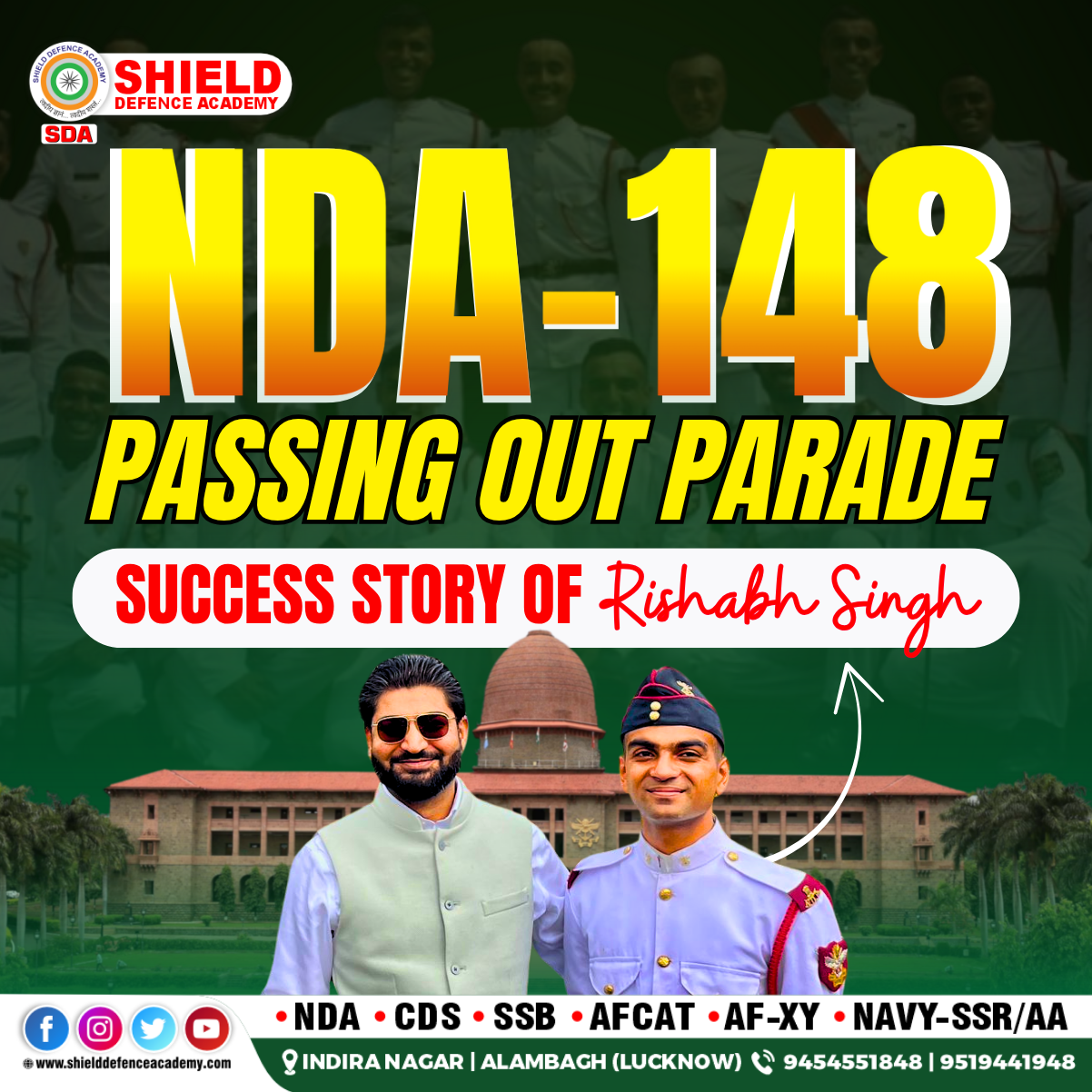 best nda coaching in lucknow : NDA passing out parade